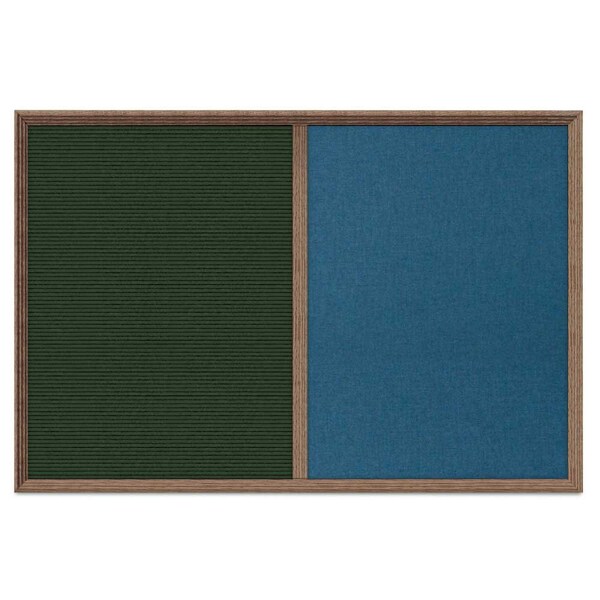 Enclosed Corkboard, 1 Door, 24"x36", 4" Fra